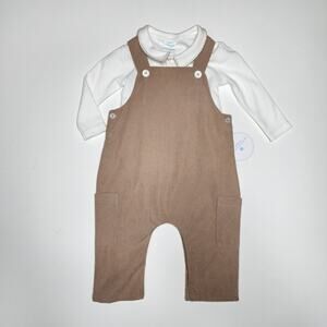 Edgehill Collection Tan Boy's Overall Set Size 6 months